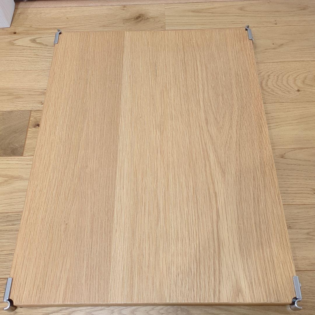無印良品 ステンレスユニットシェルフ オーク材棚 大 5枚セット