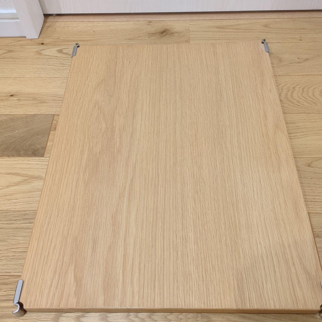無印良品 ステンレスユニットシェルフ オーク材棚 大 5枚セット