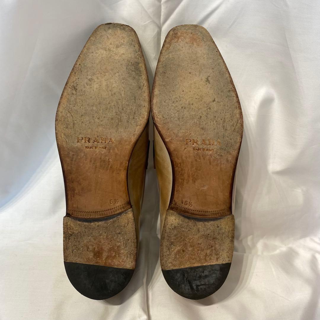 PRADA プラダ ベージュ ローファー