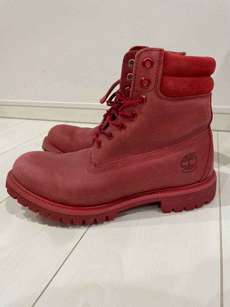 Timberland レッド ハイカットブーツ