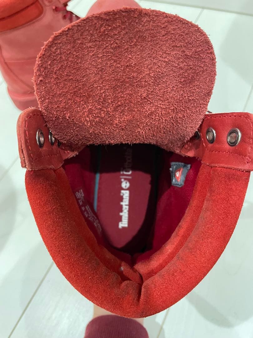 Timberland レッド ハイカットブーツ