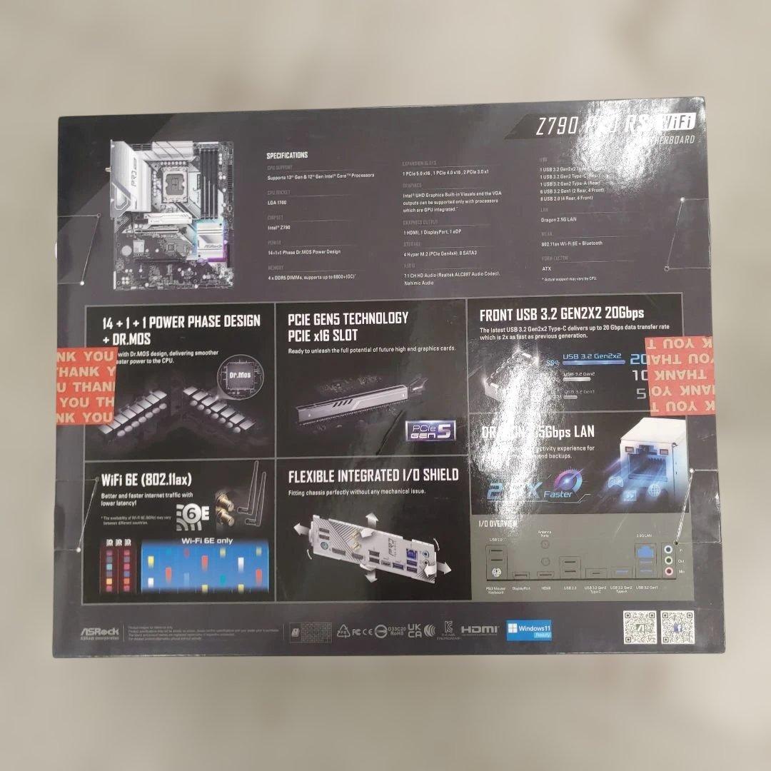 新品未開封　ASRock マザーボード Z790 Pro RS WiFi