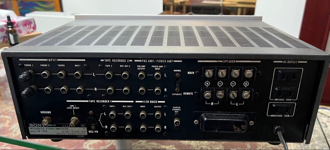 希少美品ソニーTA-1150プリメインアンプ中古メンテナンス済みビンテージ動作品