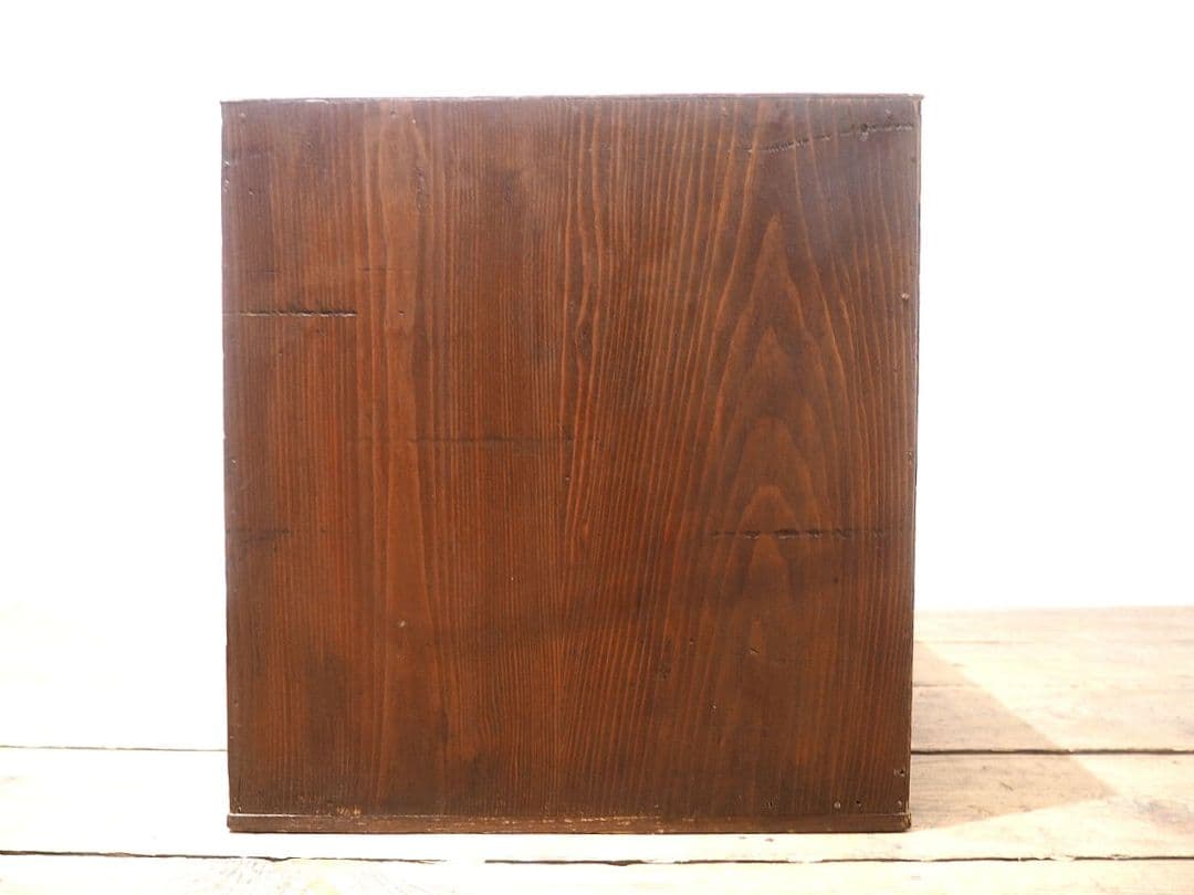 1387 レトロな杉の小引き出し　収納棚　小箪笥　ケース　古家具　アンティーク