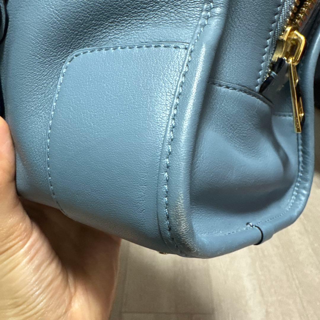 LOEWE アマソナ28 ブルー　水色　くすみブルー