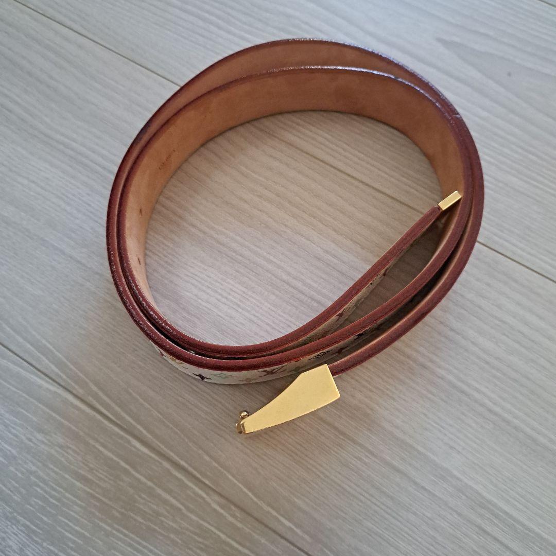 Louis Vuitton マルチカラー ベルト(白)