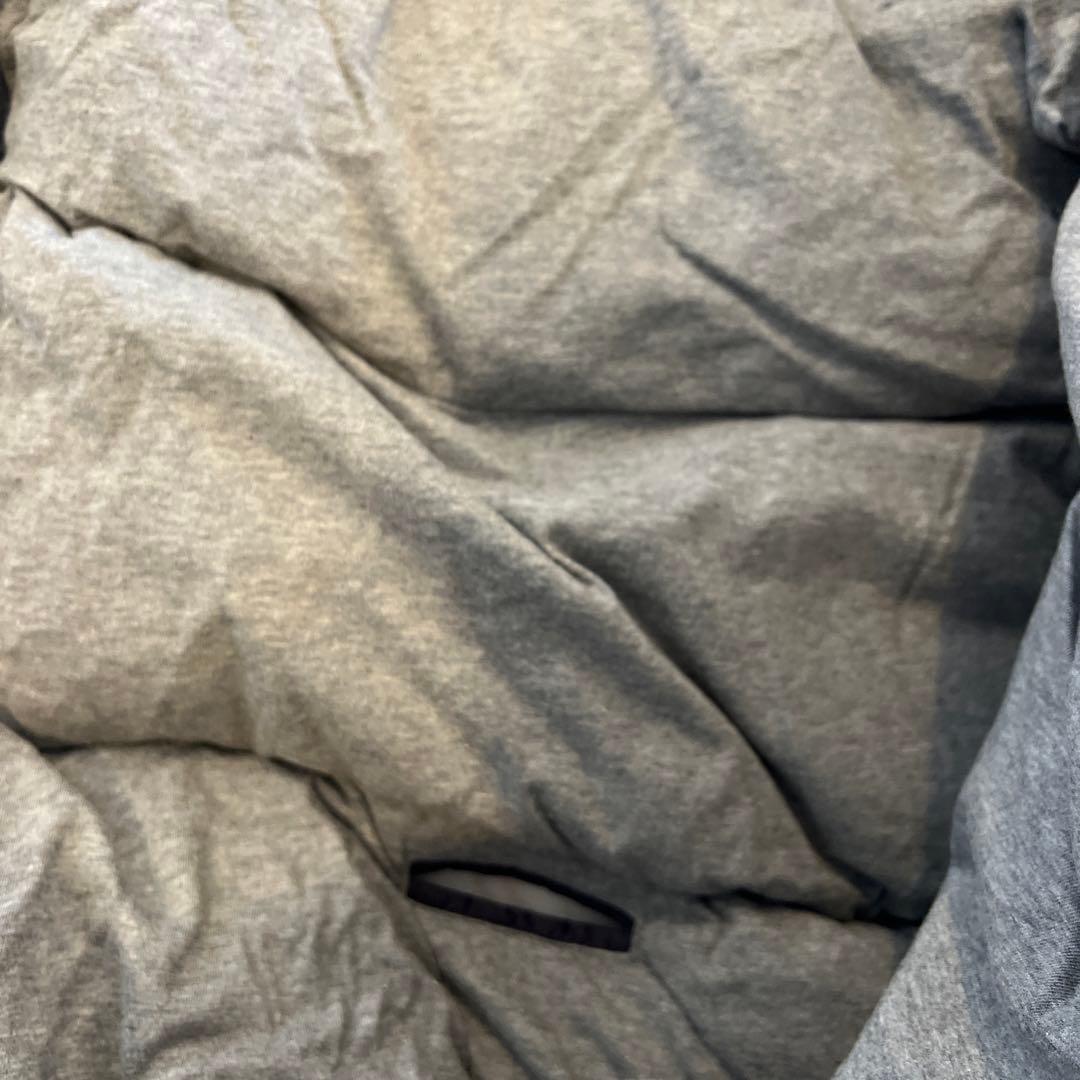 モンクレールダウン　ネイビー　フード付きネイビーおくるみ・ブランケット