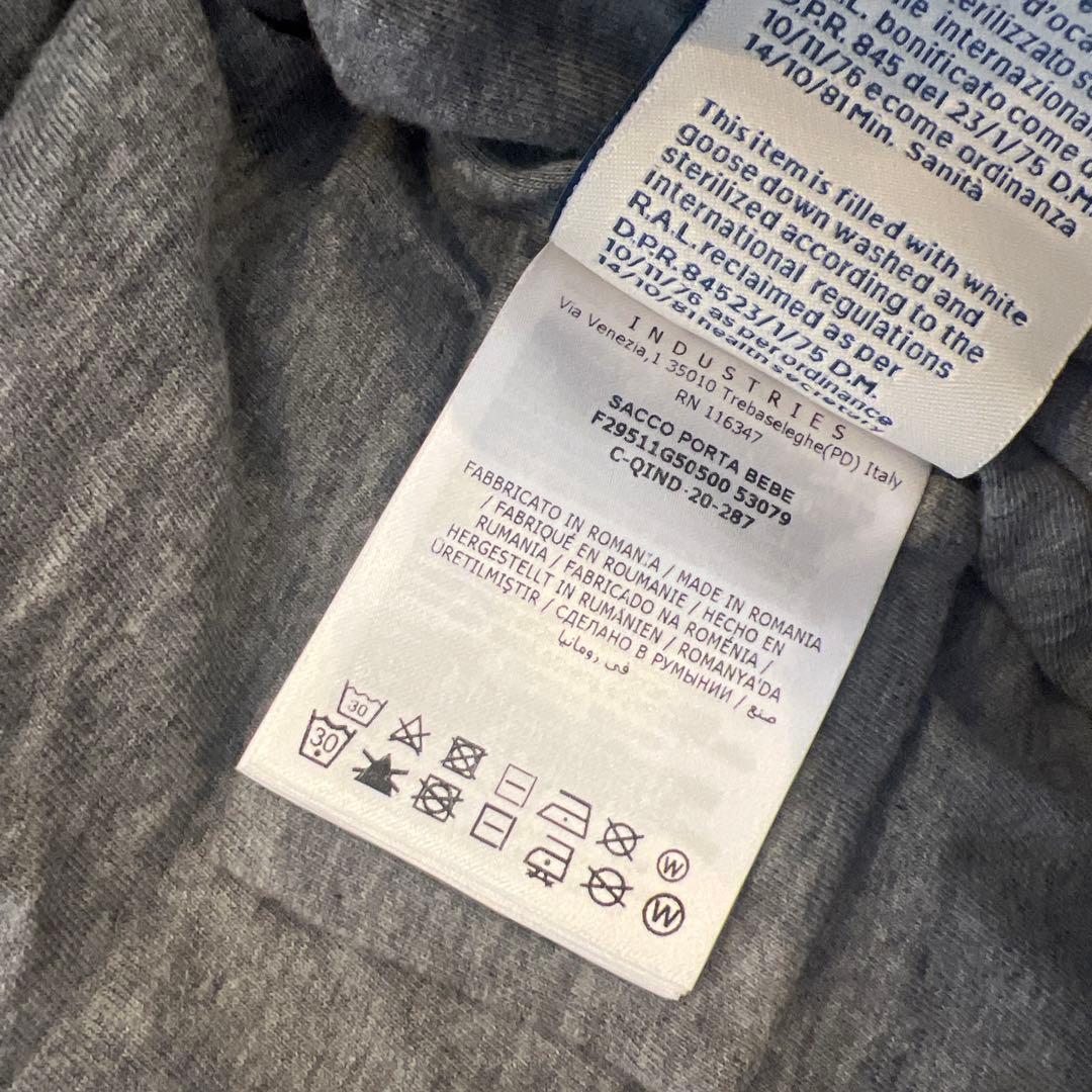 モンクレールダウン　ネイビー　フード付きネイビーおくるみ・ブランケット