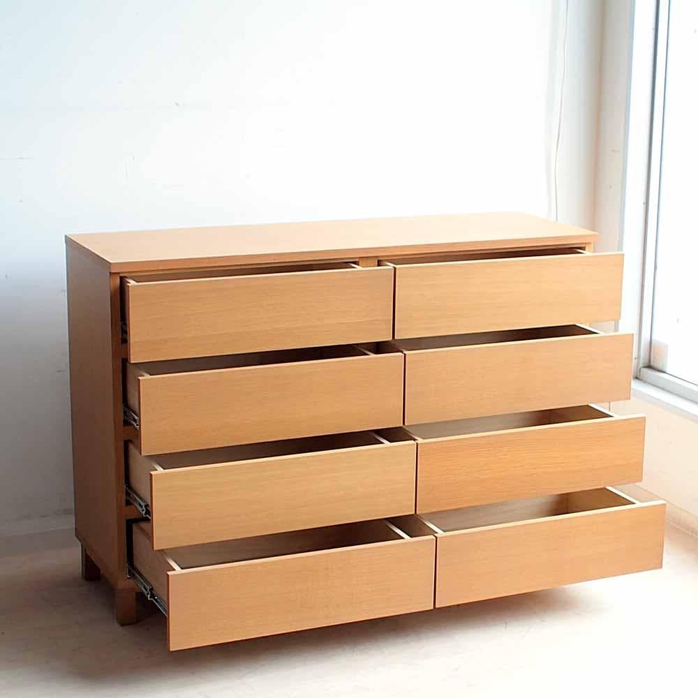 無印良品/MUJI オーク材 ワイドチェスト 120cm ZR24170