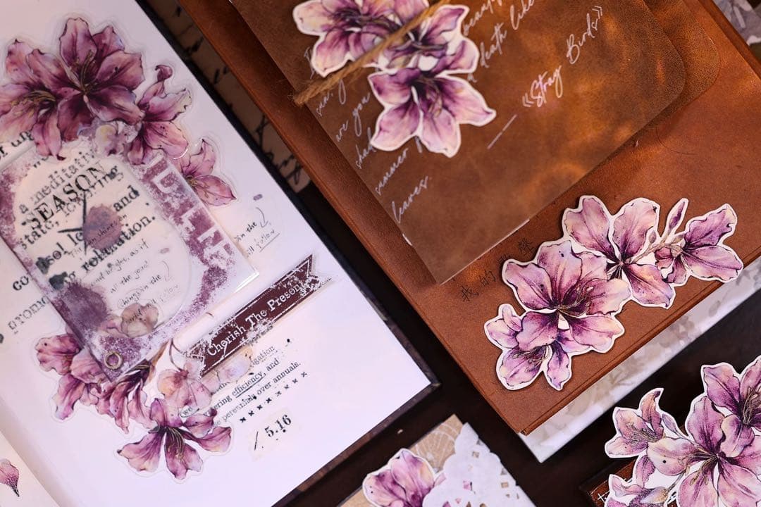 ⭐️SALE⭐️小白家文創《紫荆花》海外マスキングテープ　マステ 【2511】