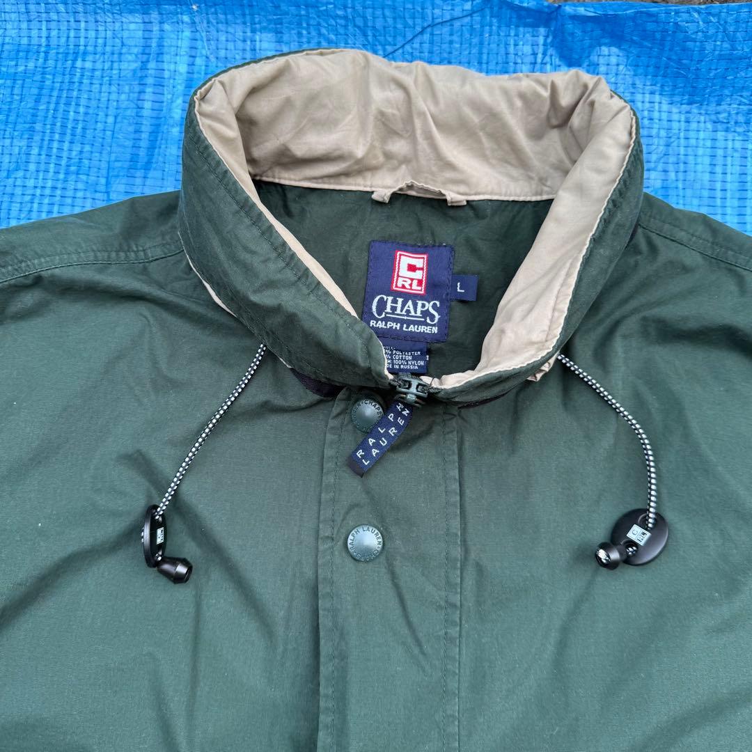 90s chaps ralph lauren ナイロンアノラックパーカーフェード