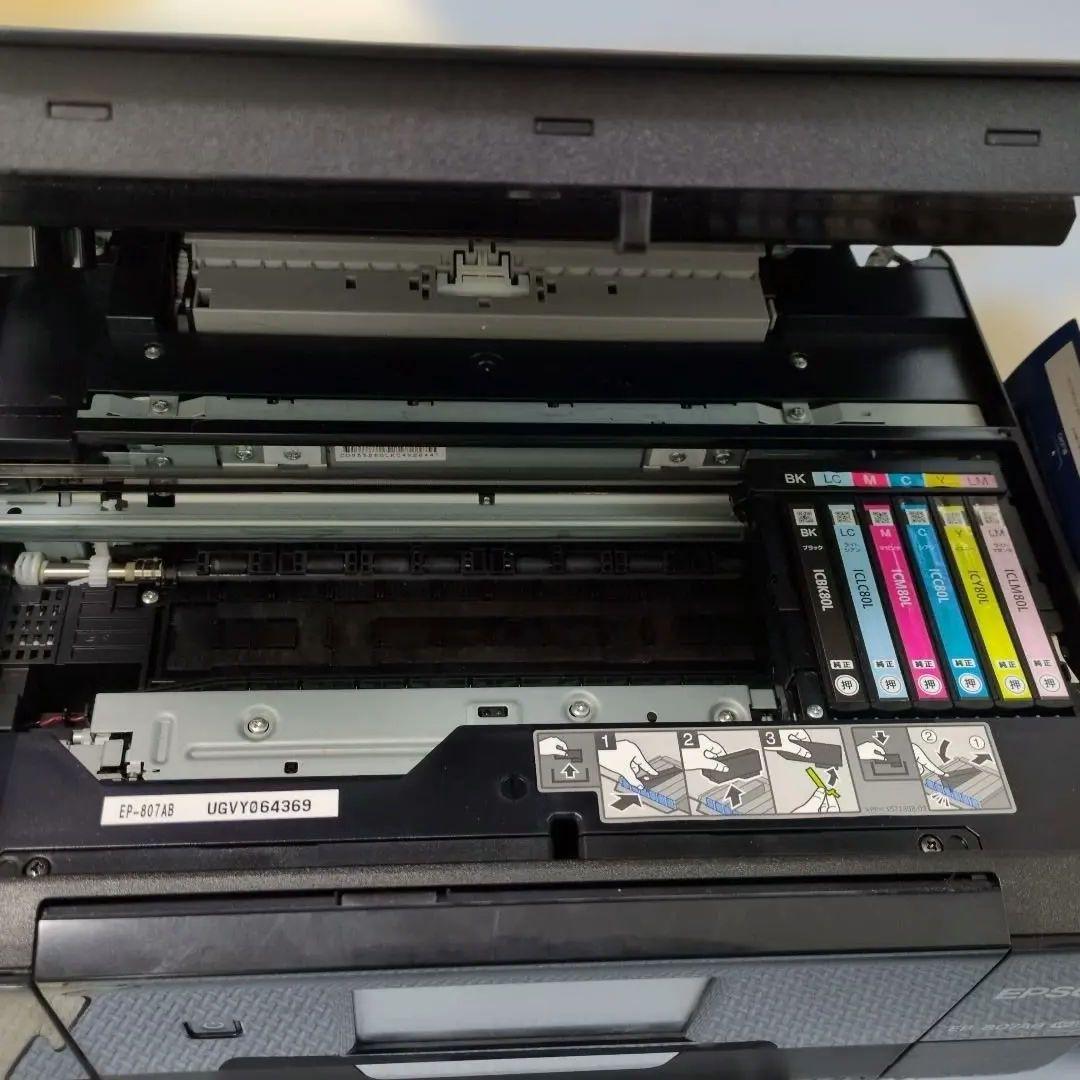 EPSONプリンタ EP807ABとインクのセット
