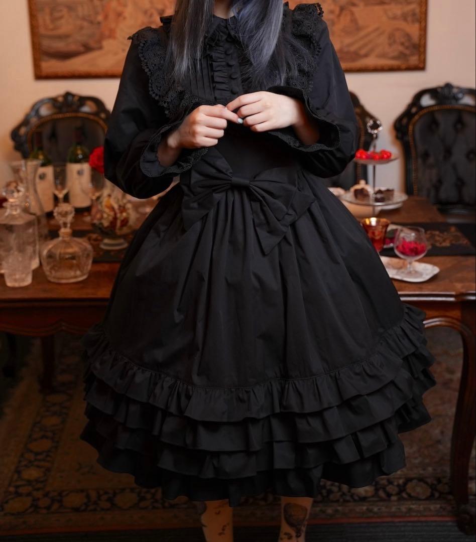 売り切りセール アンドロミオ 全黒ワンピース