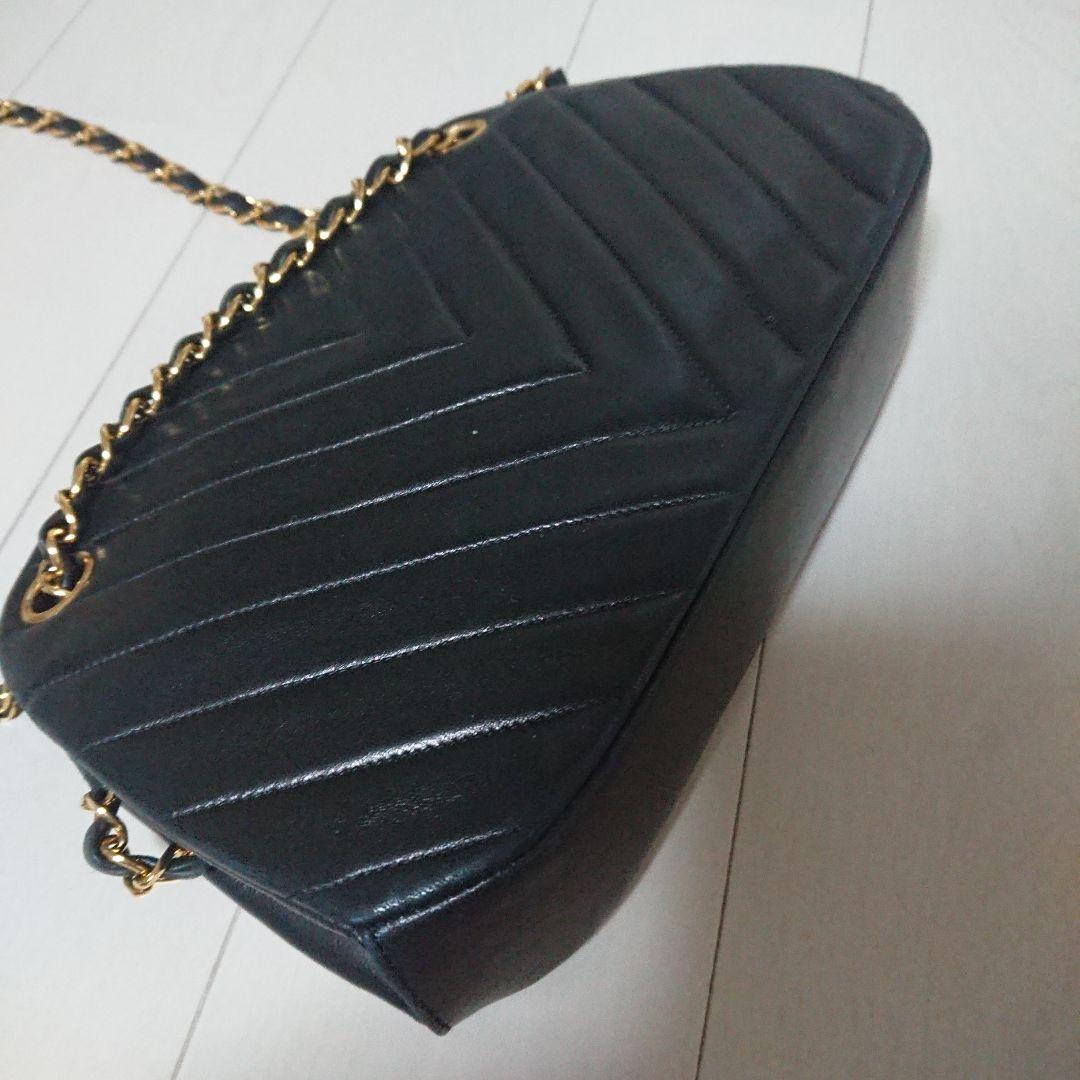 最終‼️極美品❤CHANELハンドバッグ Vステッチブラック レザー 2way