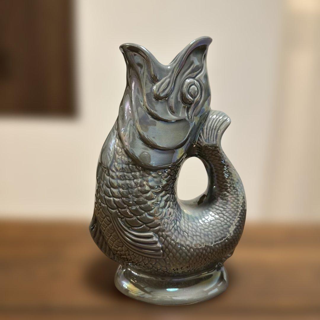 Gluggle Jug 魚型 オーロラ　水色
