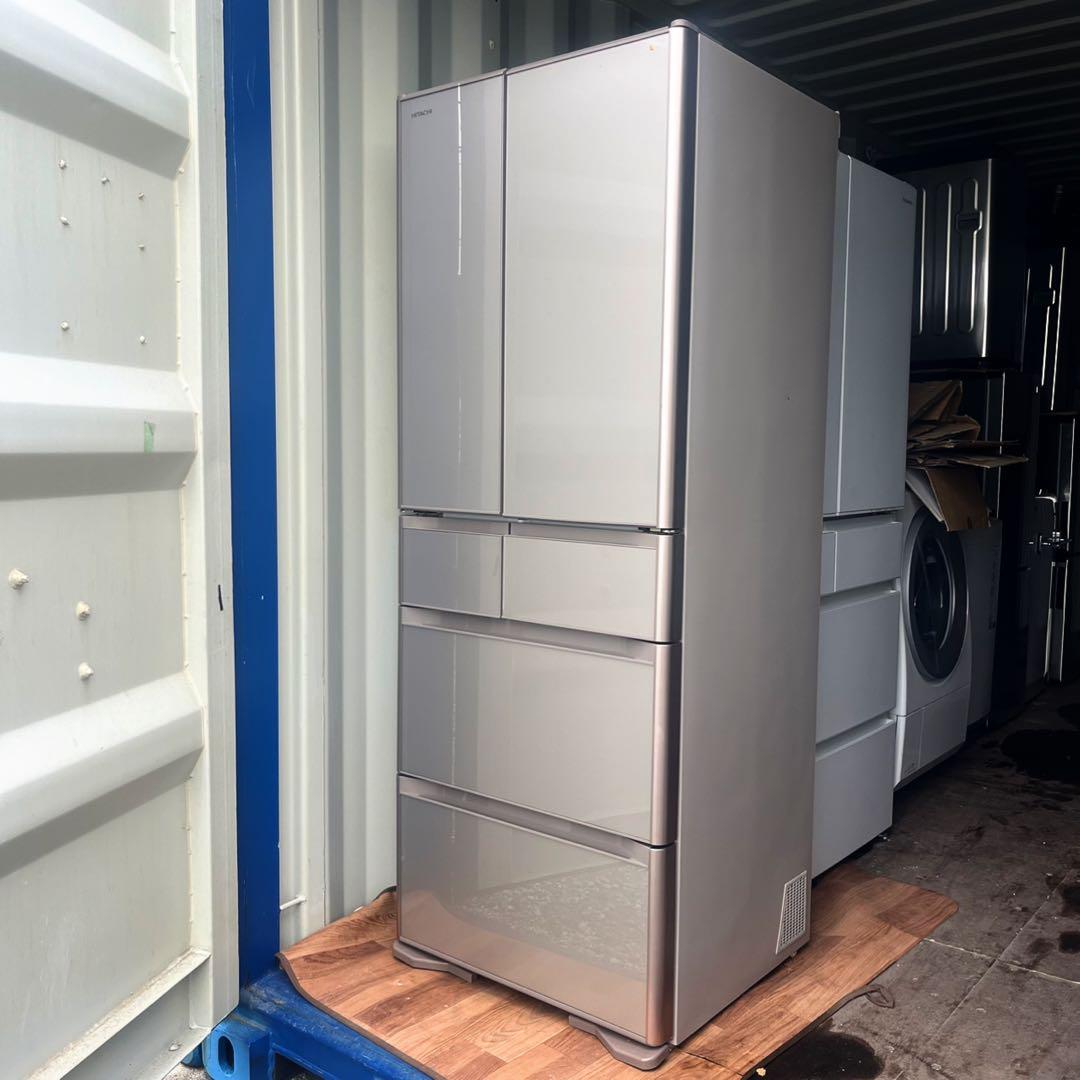 取付無料！日立真空チルド搭載！高性能おしゃれインテリア6ドア冷蔵庫！洗濯機