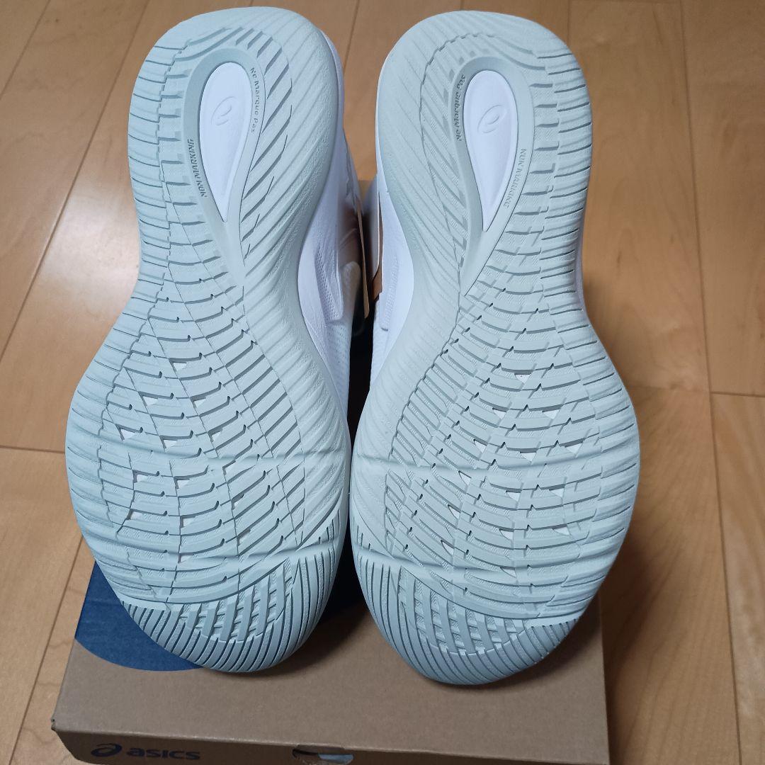 アシックス 26.5cm NOVA SURGE3 バスケット ホワイト 白