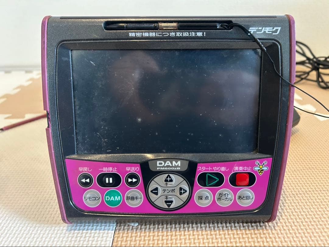 260210【現状品】タッチパネル式 選曲リモコン デンモク PM200zB