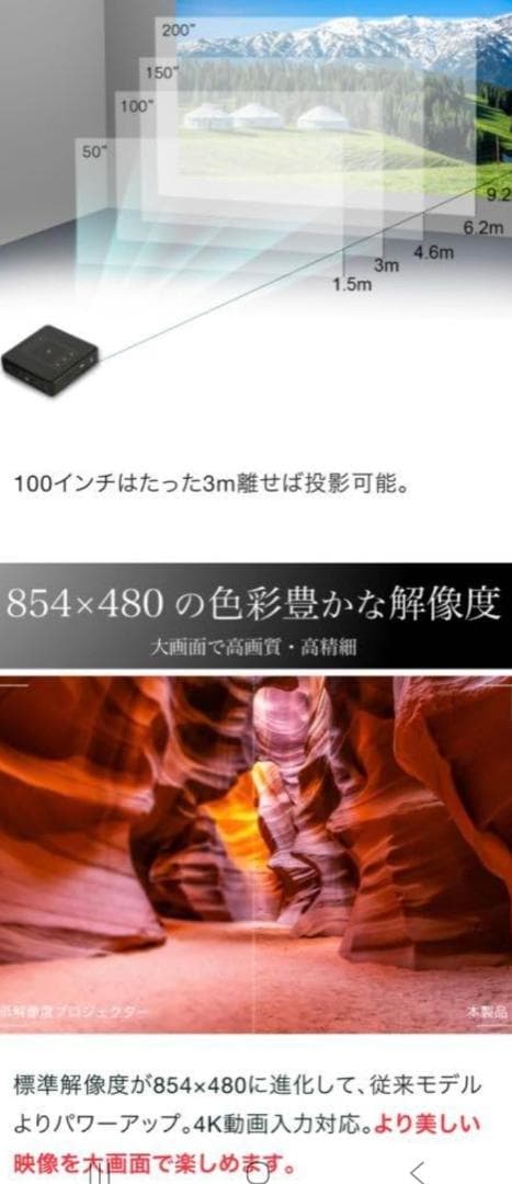 あNo.20　スマートプロジェクター 小型　本体