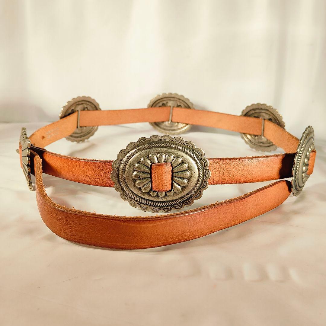 【新品極美品】RIVOLTA×JOKER　高級革コンチョベルト　イタリア製正規品