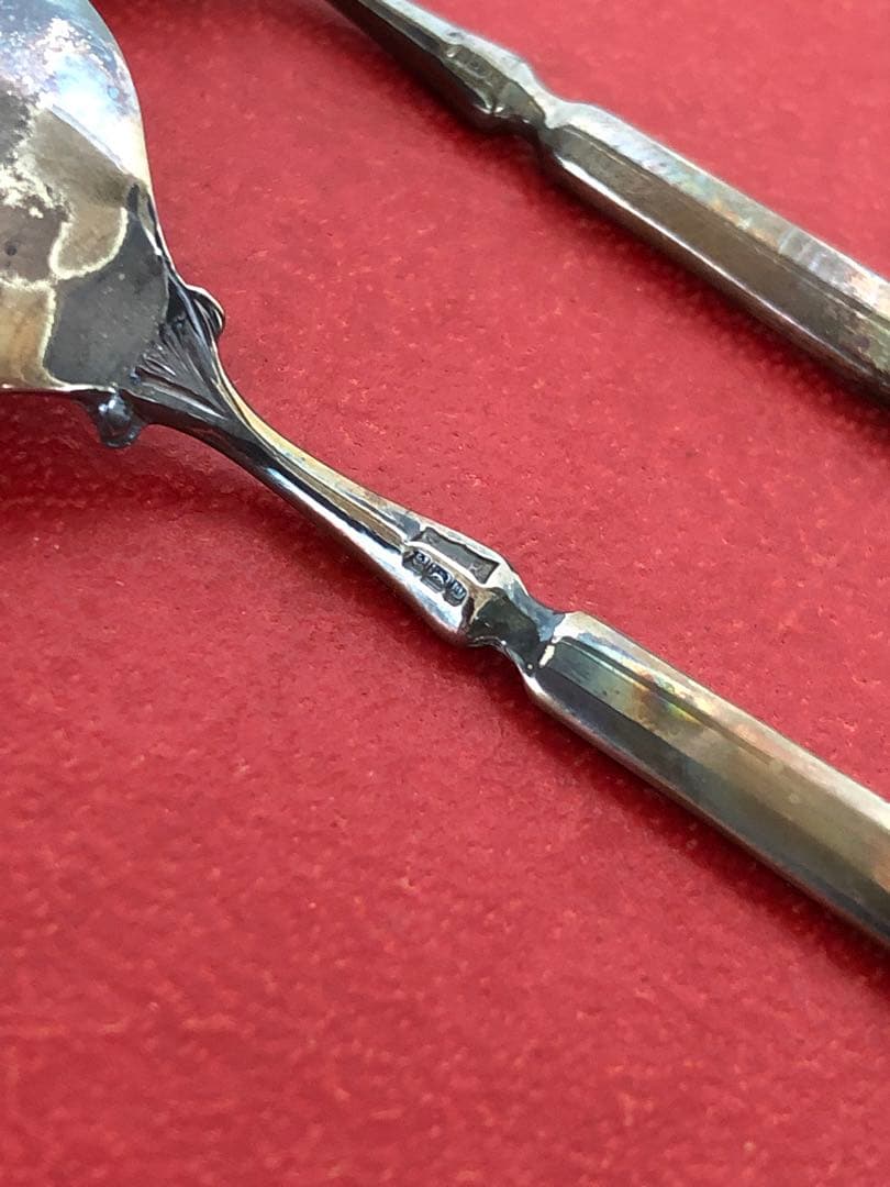 ビンテージ　純銀製　S.J.Rose & Son デミタススプーン　アンティーク