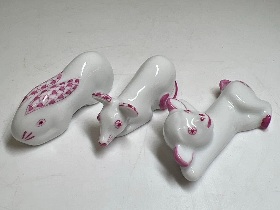 ヘレンド　12支　箸置　共箱　トトオ　東な7-1221☆1F