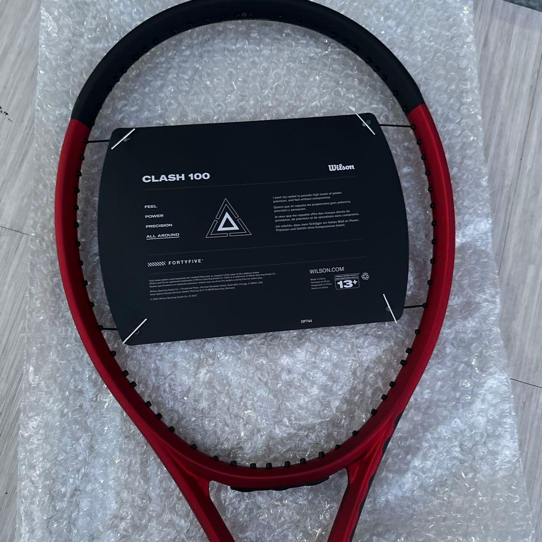 新品未使用Wilson 硬式テニス 未張りラケット CLASH 100 V2.0