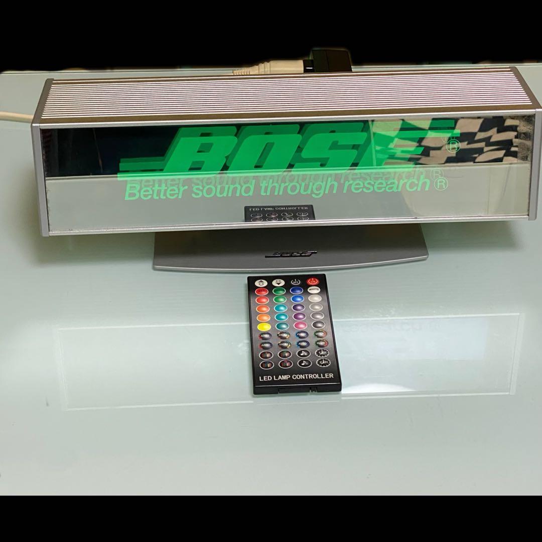 美品　BOSE LED サインランプ　リモコン付き　音センサー付き