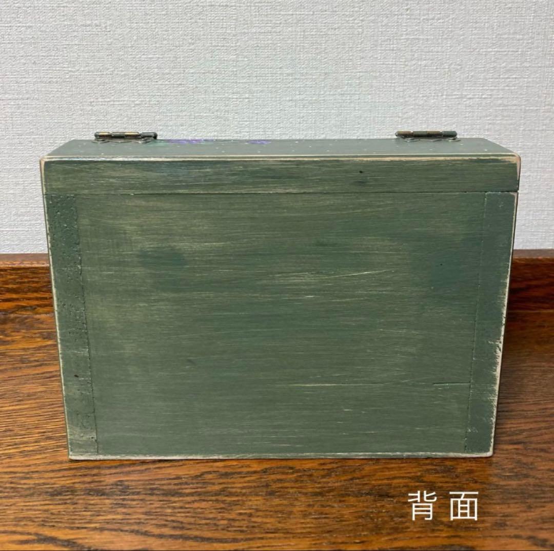 ロシア雑貨☆『ベリー&鳥の巣』木製収納box マトリョーシカ ガリーナ作