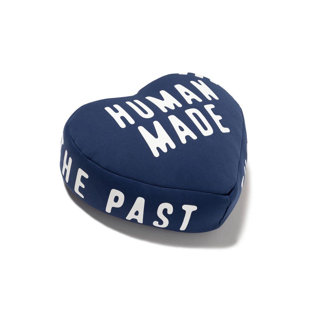 最終値下げ Human made HEART BEADS CUSHION 青