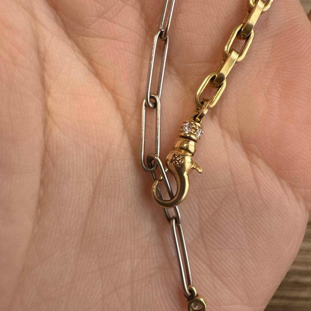 MILAMORE デュオチェーン Jr. アンクレット ダイヤモンド 18K