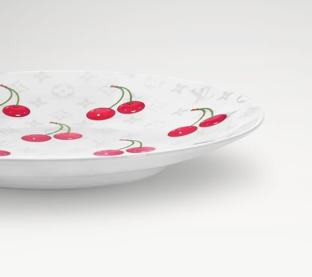 ルイヴィトン ✕ 村上隆　チェリー デザートプレート 1枚 R93117