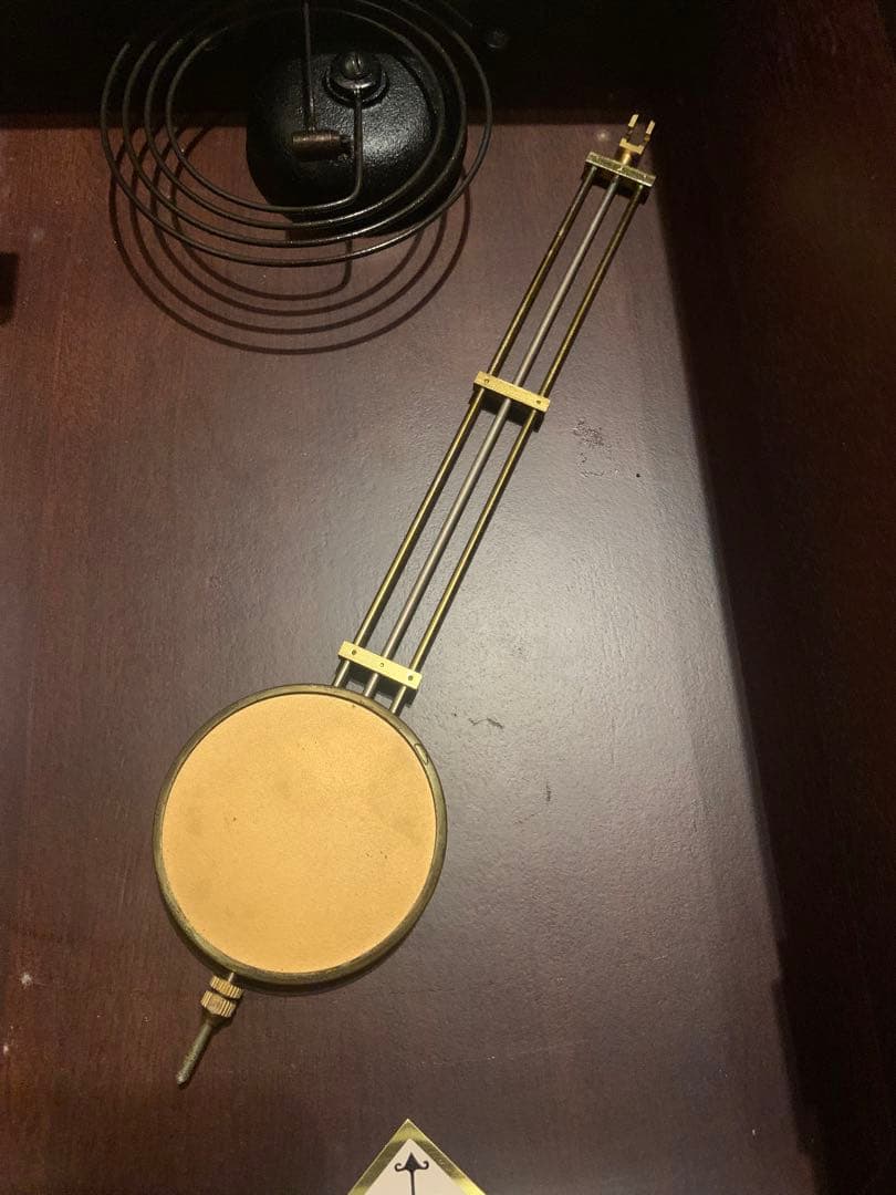 中古Aichi Tokei spanish vela振り子時計 ゼンマイ式柱時計