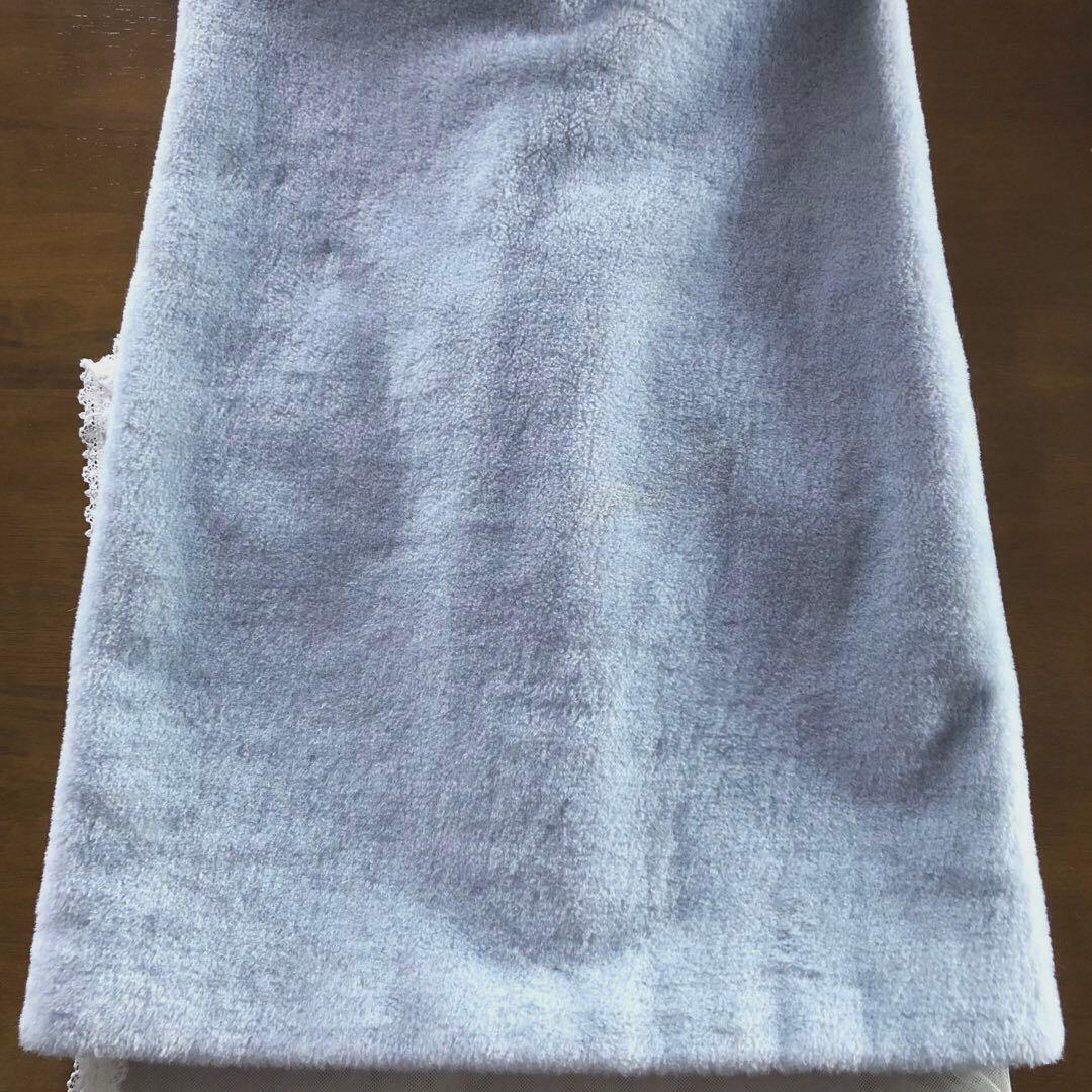 美品　ハリスワーフロンドン　レディース　ノーカラー　コート　アウター　水色　L