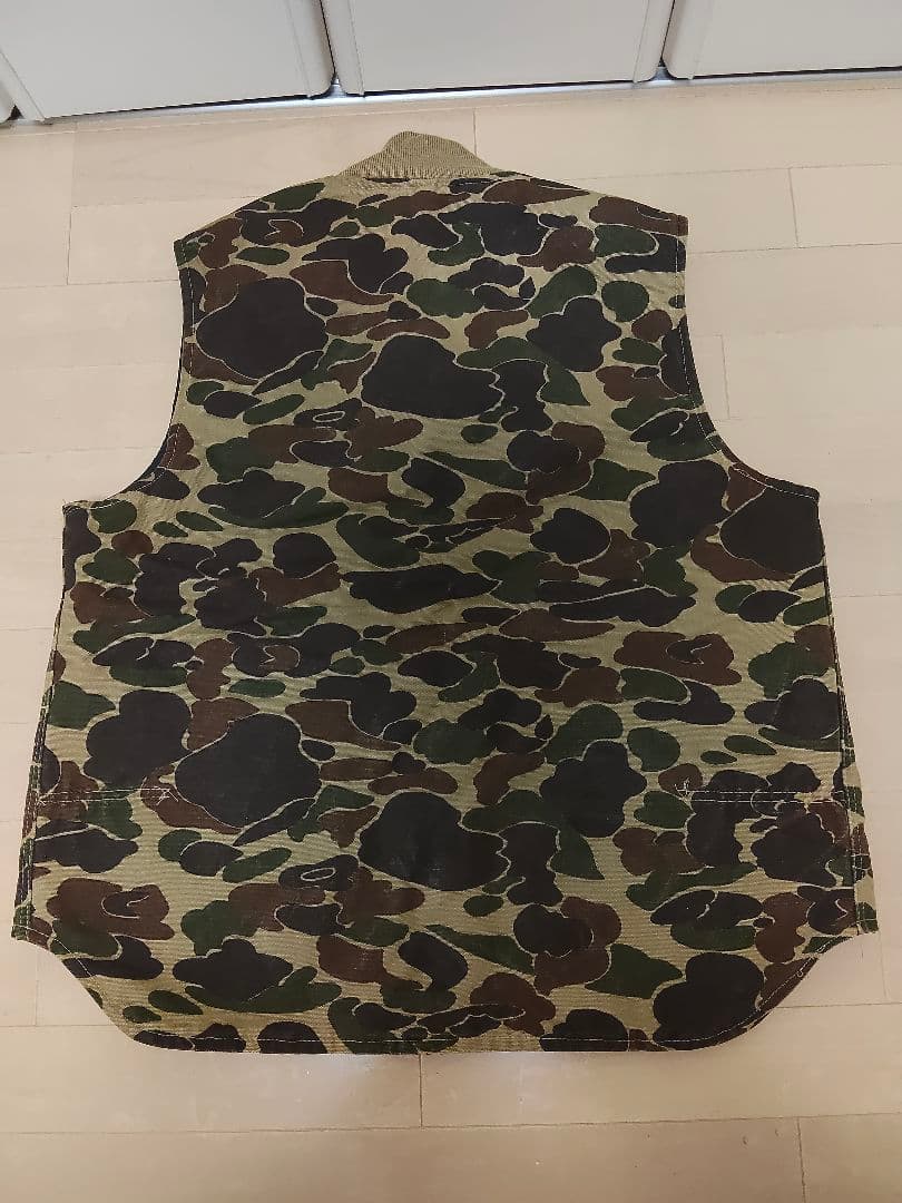 カーハート カモフラージュ ベスト ヴィンテージ USA 80s