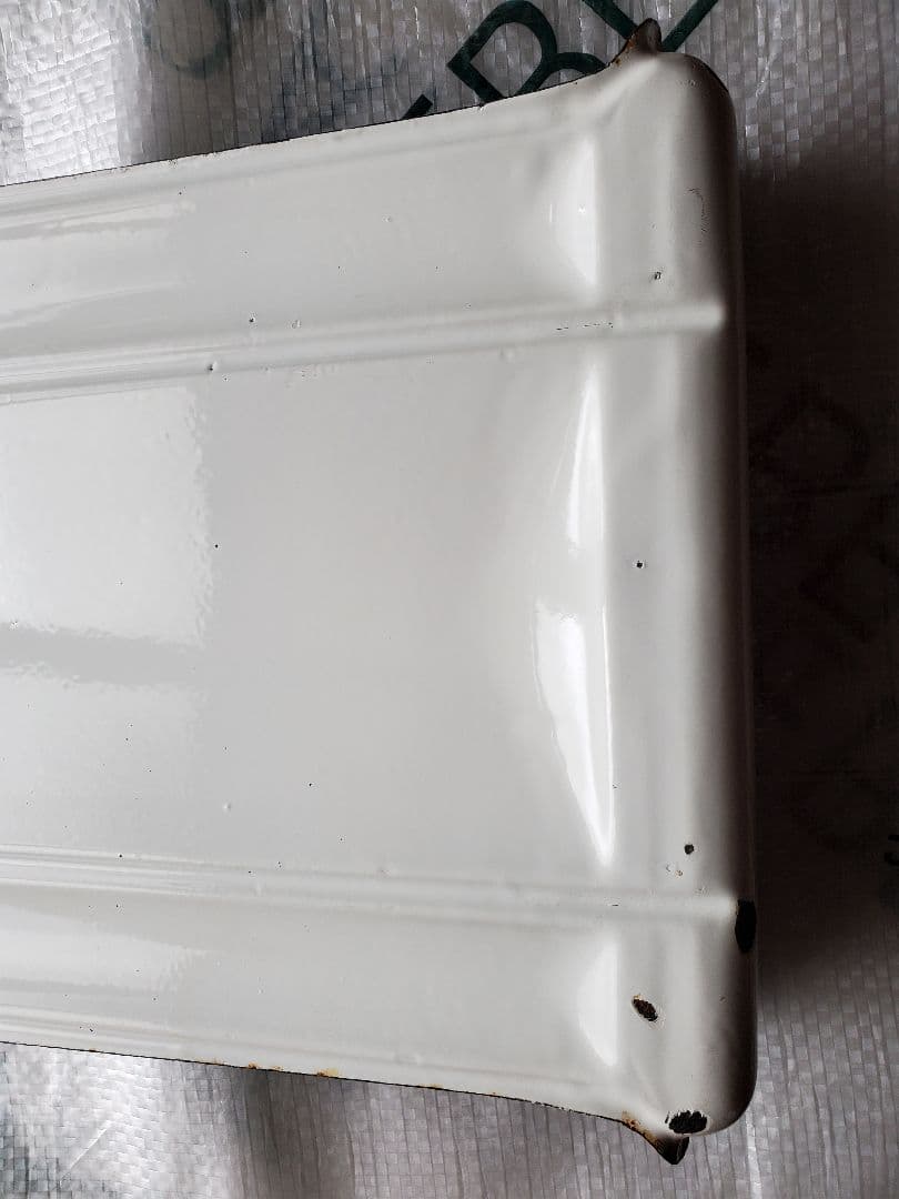 フランス　アンティーク　ホーロー　レードルラック