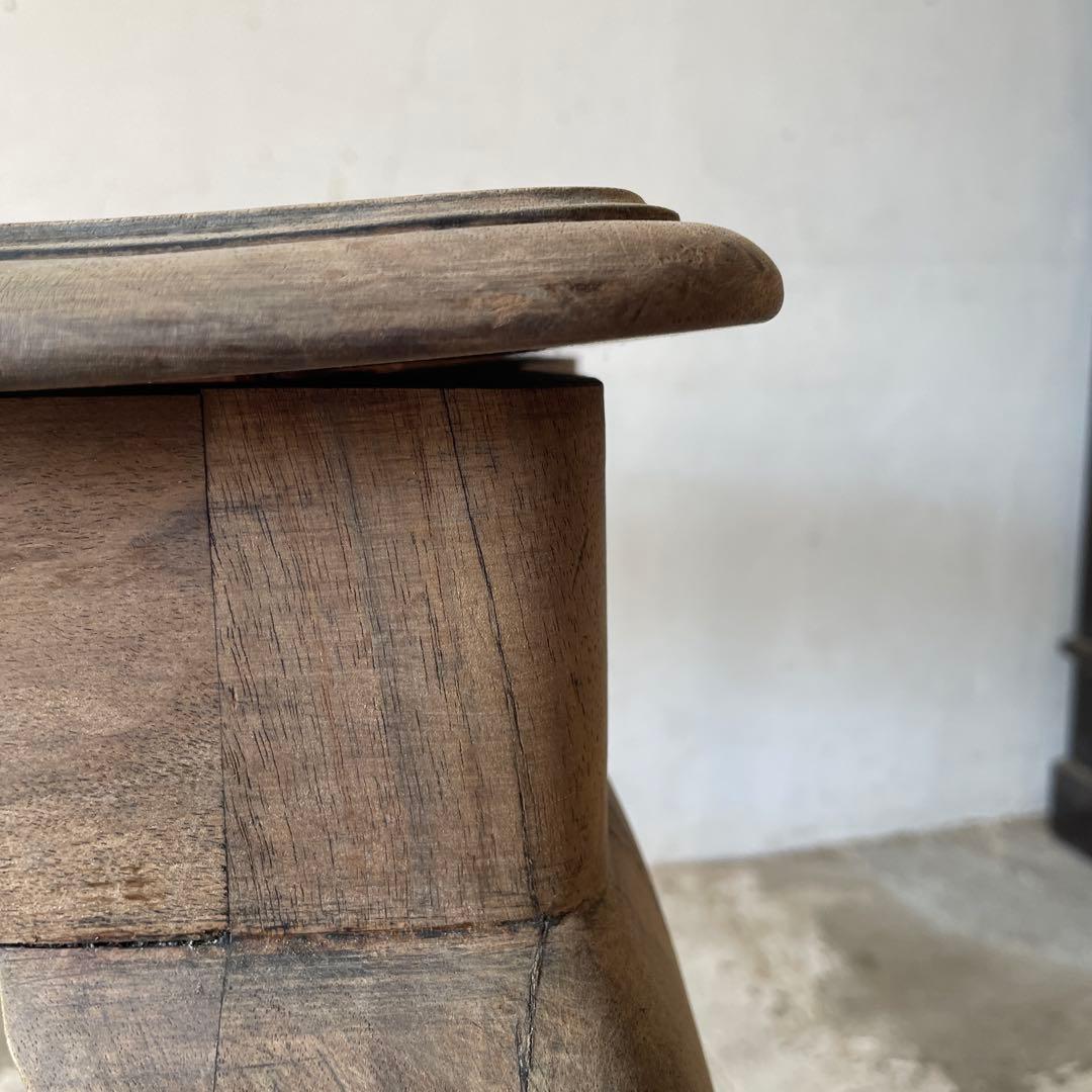 ヴィンテージ　サイドテーブル　デスク　飾り台 作業台　剥離