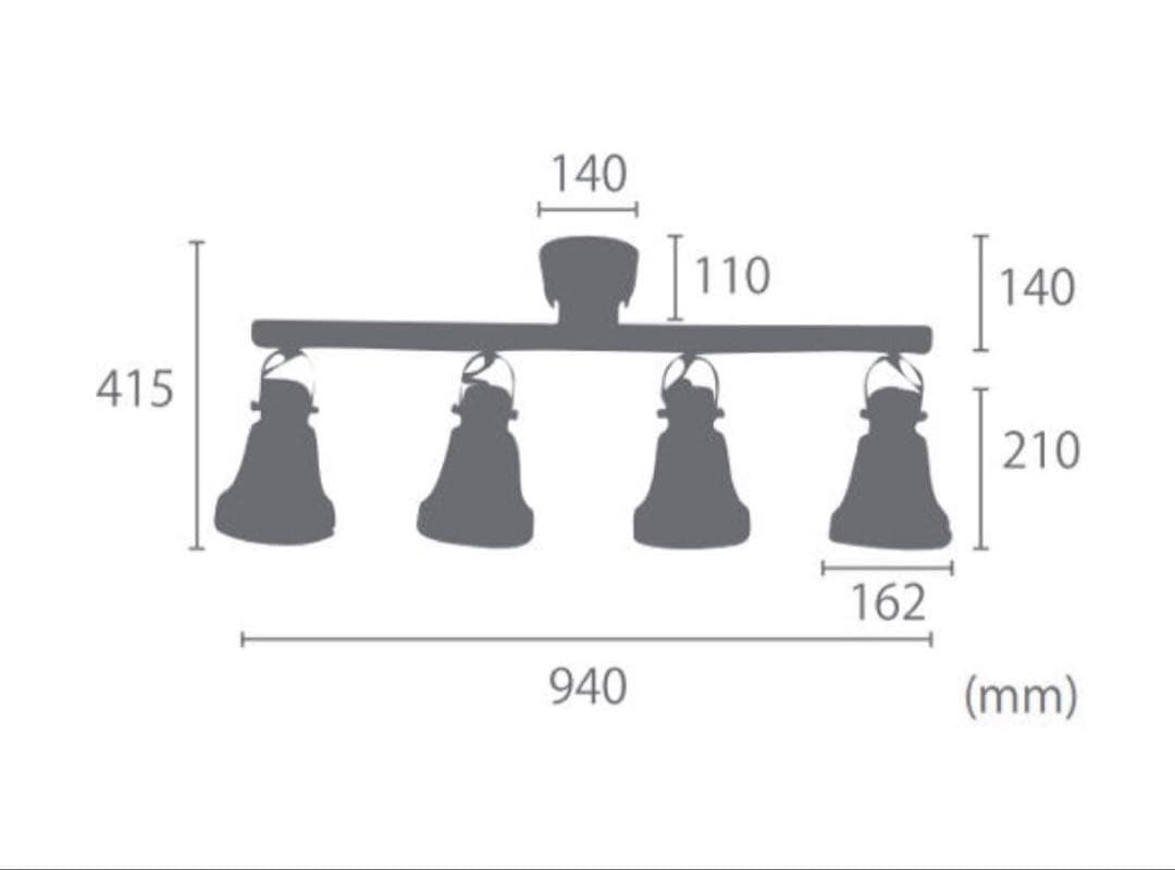 FLYMEe Factory / ウッドベル 4灯シーリングスポットライト