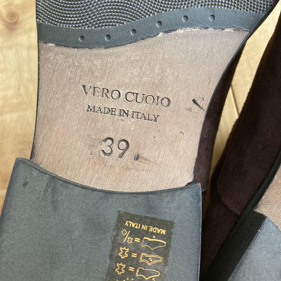 新品 イタリア製 スエード 革靴 メンズ 39 ブラウン カジュアル