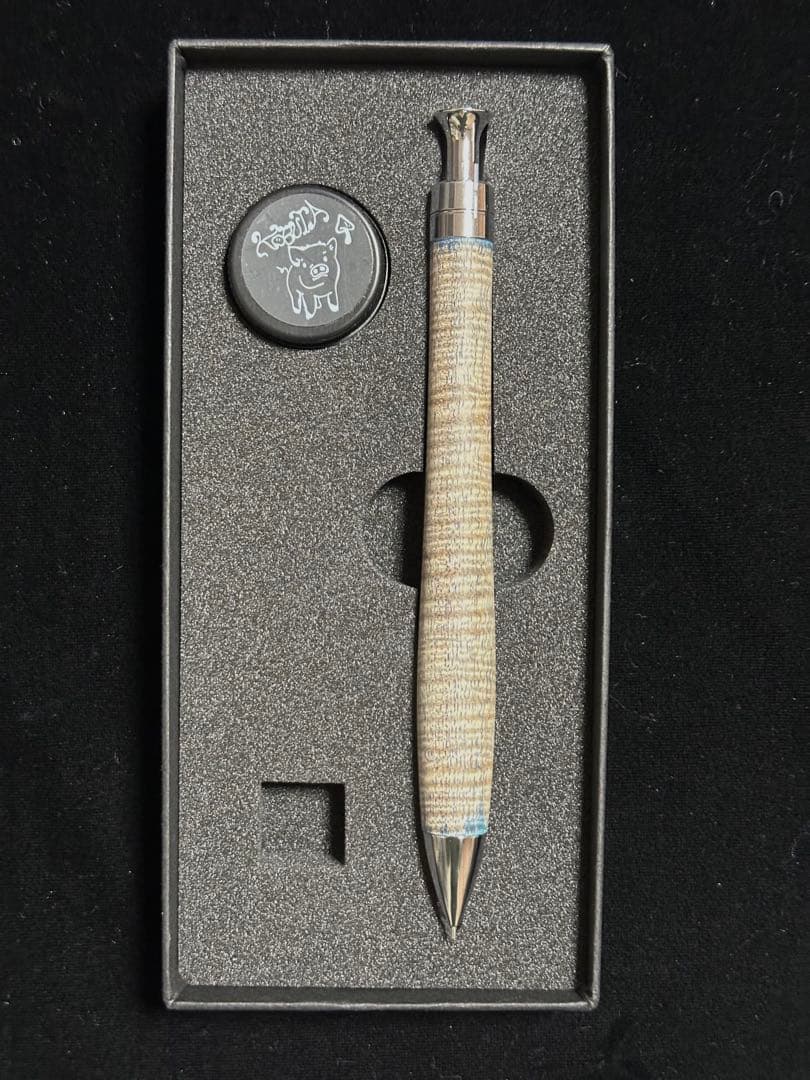 こぶた工房 シャープペンシル 栃 スタビライズドウッド 極上杢 0.5mm