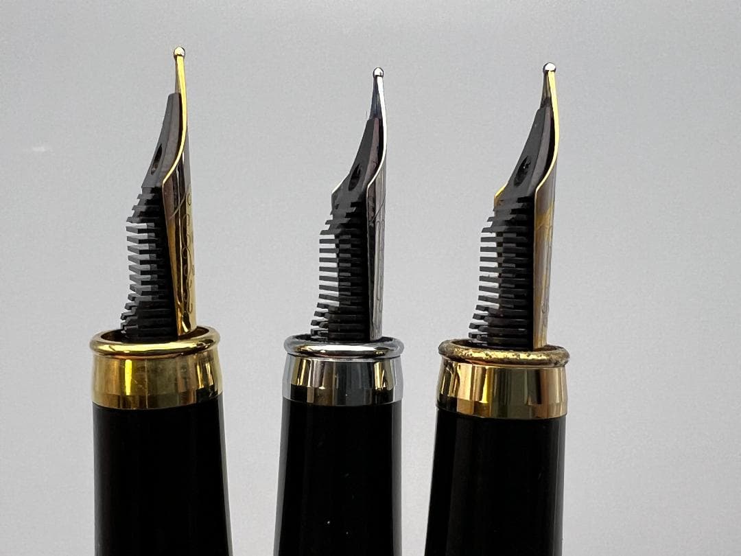 万年筆　蒔絵　龍虎　波鳥図　螺鈿装飾　3本セット