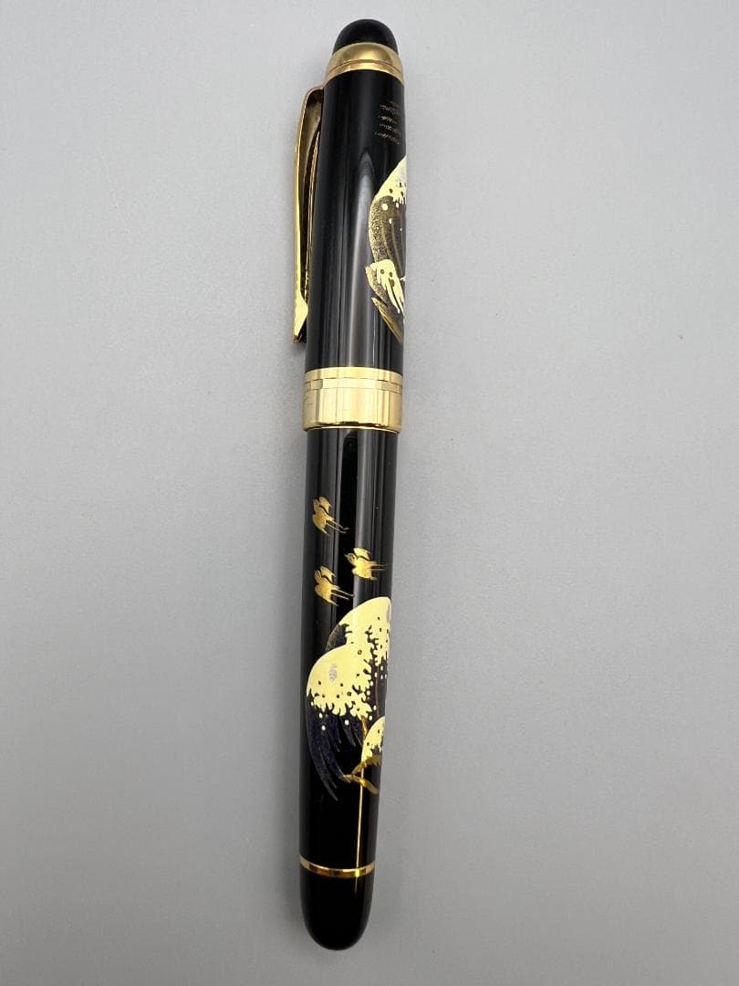 万年筆　蒔絵　龍虎　波鳥図　螺鈿装飾　3本セット
