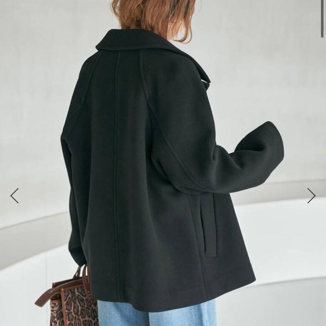 新品　Spick and Span S160スタンドカラーショートコート　36