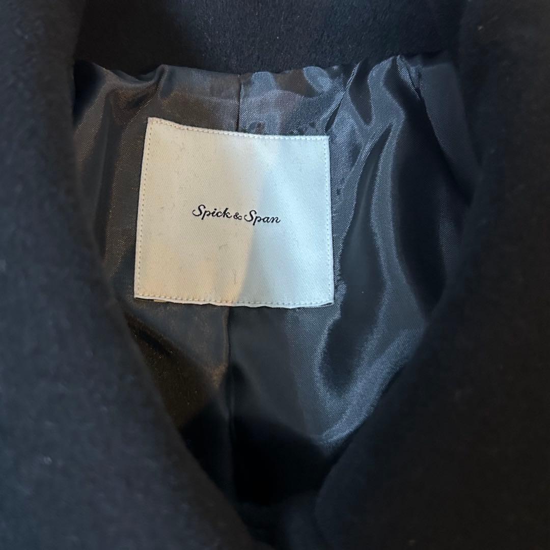 新品　Spick and Span S160スタンドカラーショートコート　36