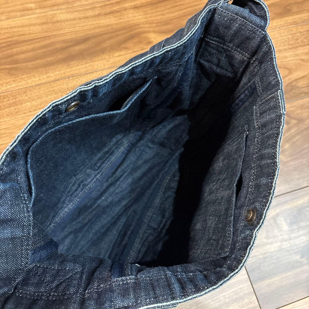 【美品】PORTER ポーター デニムキャンパス ショルダーバッグ リーバイス