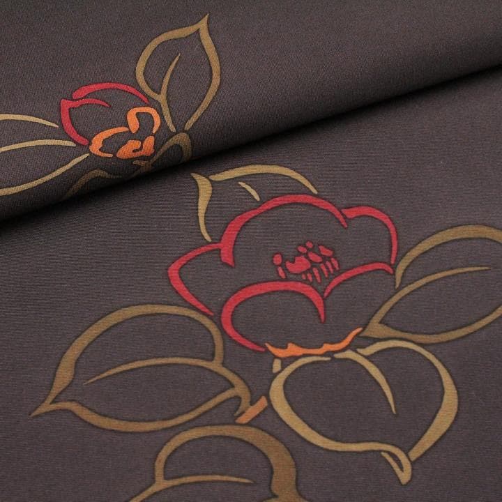 京ごふく【えり善】お誂え　最高級の塩瀬【手描き本友禅染】　新品の九寸名古屋帯です