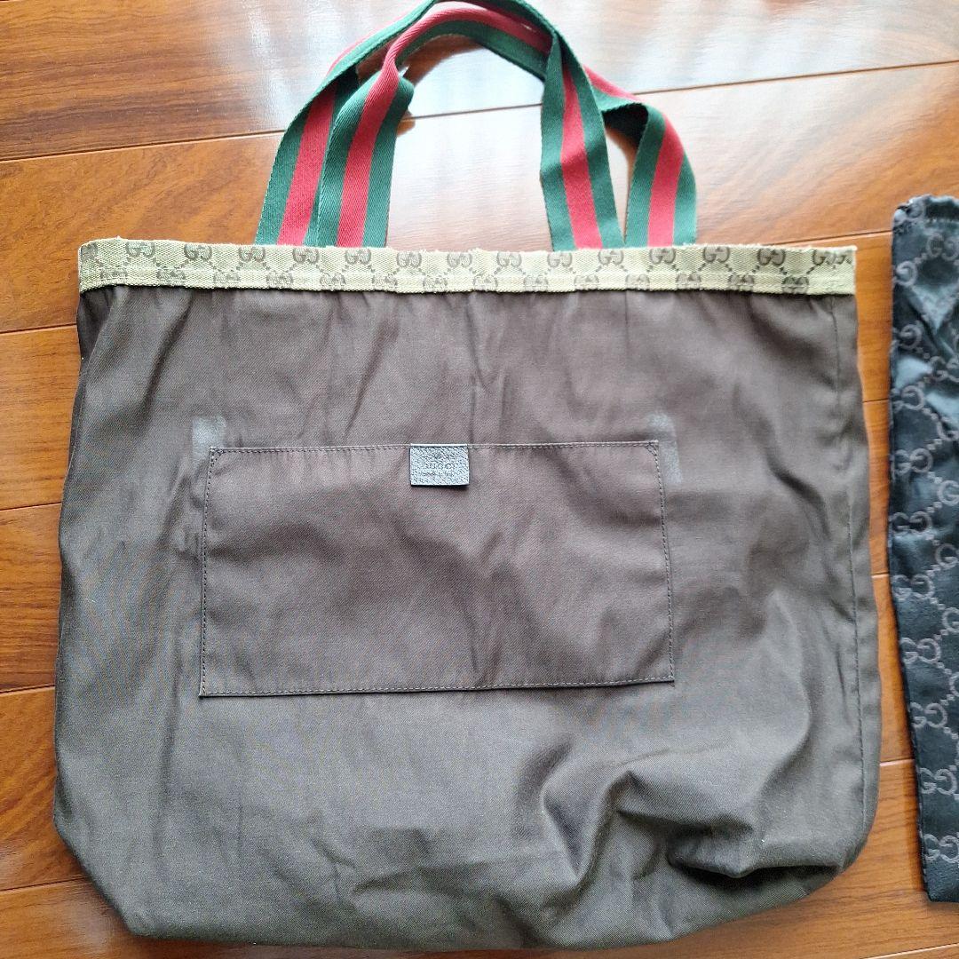 Gucci GGパターン トートバッグ 収納袋付き