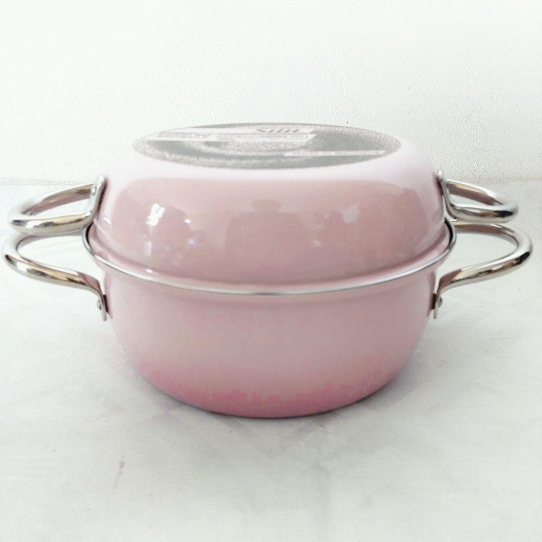 【未使用】シリット　ピンク 両手鍋 蓋付き　コンビクック21センチ