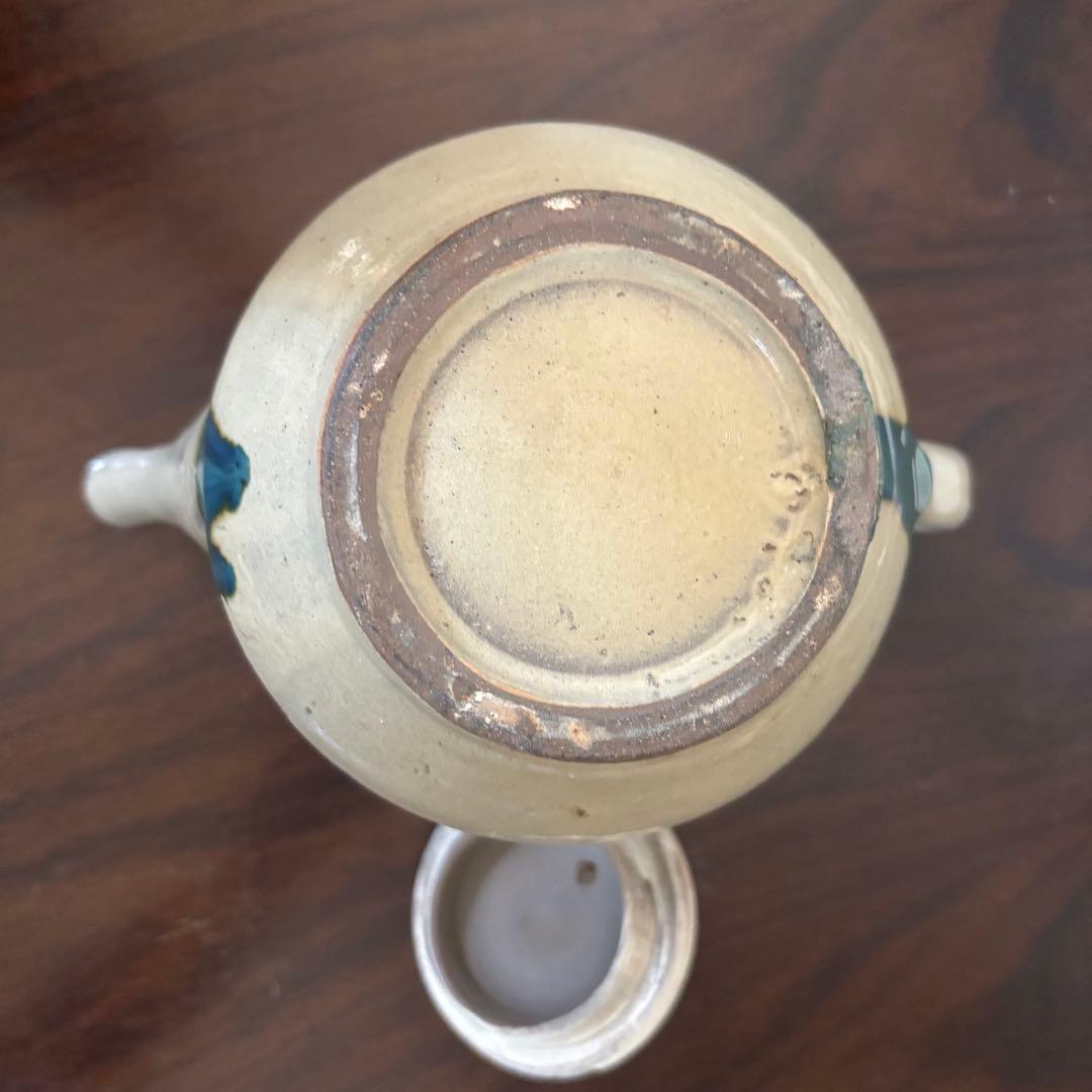 一月いっぱいで終了　島袋常明　ティーポット　沖縄　やちむん　急須