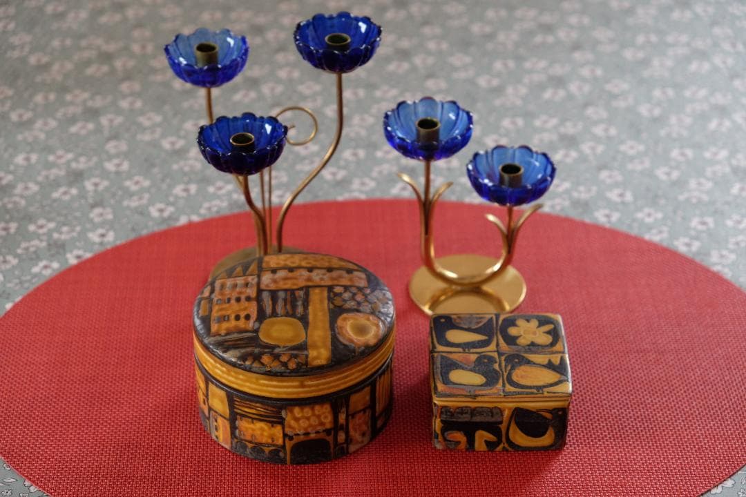 Baca バッカ /テネラ 花瓶 プレート クイストゴー　ブルーフルテッド